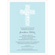 Floral Lace Cross Baptism Invitations Image 4 of 5